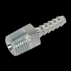 Screwed Tailpiece Male 1/4&quot;BSPT - 3/16&quot; Hose Pack of 5