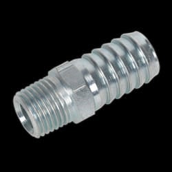 Screwed Tailpiece Male 1/4&quot;BSPT - 1/2&quot; Hose Pack of 5
