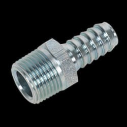 Screwed Tailpiece Male 3/8&quot;BSPT - 3/8&quot; Hose Pack of 5