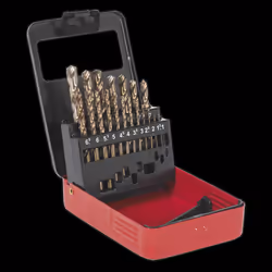 HSS Cobalt Split Point Fully Ground Drill Bit Set 19pc Metric