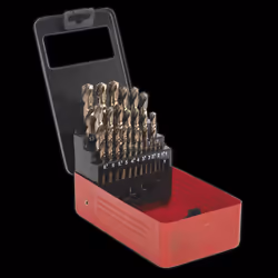 HSS Cobalt Split Point Fully Ground Drill Bit Set 25pc Metric