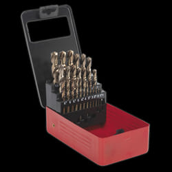 HSS Cobalt Split Point Fully Ground Drill Bit Set 25pc Metric