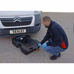 Sealey Oil/Fluid Drain & Recycling Container with Wheels 54L DRP09