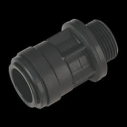 Straight Adaptor 22mm 3/4&quot;BSP Pack of 2 (John Guest Speedfit&#174; - PM012216E)