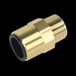 Straight Adaptor 22mm x 3/4&quot;BSPT Brass (John Guest Speedfit&#174; - MM012206N)