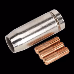 Conical Nozzle x 1 Contact Tip 0.8mm x 3 MB14