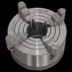 Independent Chuck 4-Jaw with Back Plate
