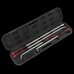 Pry Bar Set 4pc Heavy-Duty with Hammer Cap