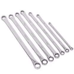 Double Ring Spanner Set; SEALEY; 8 x 10, 11 x 13, 14 x 15, 16 x 17, 18 x 19, 20 x 21, 22 x 24 14 Chrome Vanadium Steel