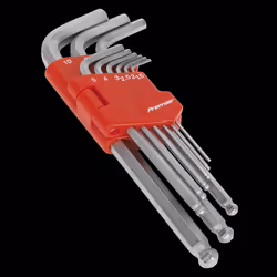 Ball-End Hex Key Set 9pc Long Metric