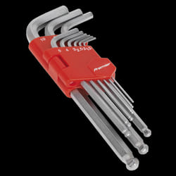 Ball-End Hex Key Set 9pc Long Metric