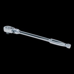Ratchet Wrench Flexi-Head 300mm 3/8&quot;Sq Drive Pear-Head Flip Reverse