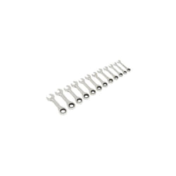 Sealey Siegen S0633 12pc Stubby Ratchet Combination Spanner Set - Metric