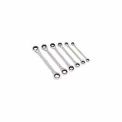 Sealey Siegen S0636 6pc Double End Ratchet Ring Spanner Set - Metric