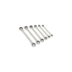 Sealey Siegen S0636 6pc Double End Ratchet Ring Spanner Set - Metric