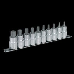 TRX-Star* Socket Bit Set 10pc 1/2&quot;Sq Drive