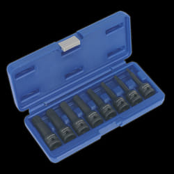 Impact Spline Socket Bit Set 8pc 1/2&quot;Sq Drive
