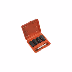 Sealey SX201 4pc 1/2"Sq Drive Locking Wheel Nut Removal Set 17, 19, 21, 22mm
