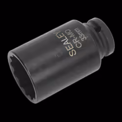 Impact Socket 33mm Bi-Hex Deep 1/2&quot;Sq Drive