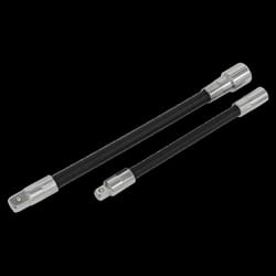 Flexible Extension Adaptor Set 2pc 1/4&quot;Sq x 150mm & 3/8&quot;Sq x 200mm