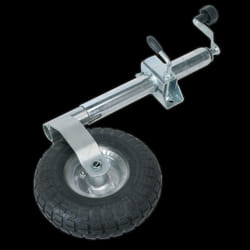 Jockey Wheel & Clamp &#216;48mm - &#216;260mm Pneumatic Wheel