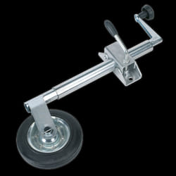 Jockey Wheel & Clamp &#216;35mm - &#216;150mm Solid Wheel