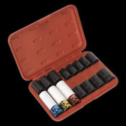 Impact Socket & Wheel Nut Removal Set 15pc 1/2&quot;Sq Drive