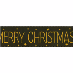 Minerva Christmas Magic Ribbon Gold - 25mm - per metre