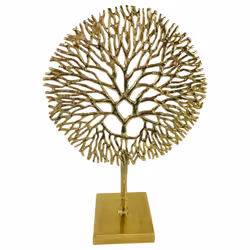 Gold Coral Sculpture