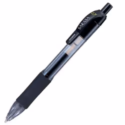 Zebra Sarasa Retractable Gel Rollerball Pen 0.7mm Tip 0.5mm Line Black