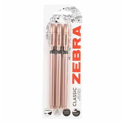 Zebra Z-Grip Smooth Ballpen 1.0mm Tip 0.6mm Line Width Rose Gold Barre