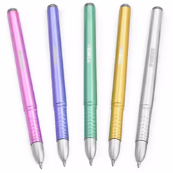 Zebra ZGE Gel Ink Pens Metallic Barrel 0.7mm - Pack of 5 Colours