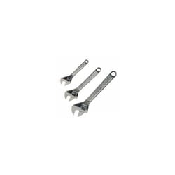 Silverline Adjustable Wrench Set 3pce 150, 200 & 250mm - 150 Wr03 -  adjustable set wrench silverline 150 200 250mm wr03 3pce