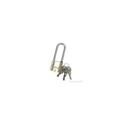 Silverline Brass Padlock Long Shackle 40mm - Mss03l Security 38mm -  brass padlock long shackle silverline mss03l 40mm security 38mm