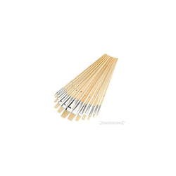 Silverline Artists Paint Brush Set 12pce Flat Tips