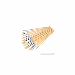 Silverline Artists Paint Brush Set 12pce Mixed Tips -  brush paint silverline set mixed 12pce tip 282606 brushes artist artis ...