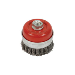 Silverline Angle Grinder 80mm Twist Knot Steel Wire Cup Brush