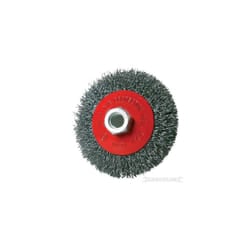 Silverline Angle Grinder 115mm Crimped Steel Wire Bevel Brush