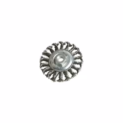 Silverline Angle Grinder 115mm Twist Knot Steel Wire Wheel Brush