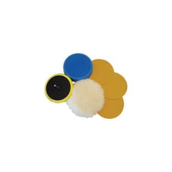 125mm 6 Piece Power Drill Sanding & Polishing Kit - Silverline 6pce Pieces -  sanding polishing kit silverline 125mm 6 6pce pieces