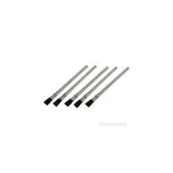 15mm Pack Of 5 Solder Flux Brushes - Silverline 5pk 105878 Soldering -  flux brushes solder silverline 15mm 5pk 105878 soldering