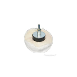 85mm Cotton Dome Polishing Mop - Silverline 102516 -  polishing dome mop silverline 85mm 102516