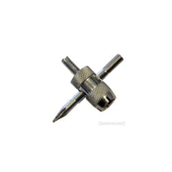 4 Way Tyre Valve Repair Tool - Silverline 380153 -  valve repair tyre tool silverline way 4 380153