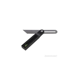 200mm Silverline Sliding T Bevel With Spirit Level - 460000 -  bevel sliding spirit level silverline 200mm 460000