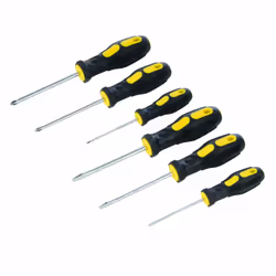 6 Piece Silverline Assorted Screwdriver Set - 546524 General Purpose 6pce - screwdriver set silverline 546524 general purpos ...