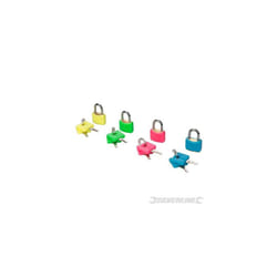 Silverline Hi-vis Brass Padlocks Set 4pce 20mm - Hivis Security 282715 Viz New -  brass hivis padlocks 20mm set silverline security 282715 4pce viz