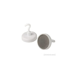 Silverline Magnetic Hooks 2pk 35mm