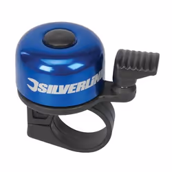 Silverline One-Touch Ping Bicycle Bell, Bell, Black, Blue