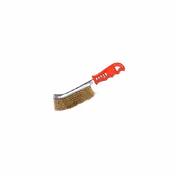 Silverline 240mm Plastic Handle Brass Wire Brush