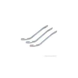 3 Piece 110mm Metal Tyre Lever Set - Silverline 3pce Bike 893867 Bicycle -  tyre lever metal set silverline 3pce 110mm bike 893867 bicycle